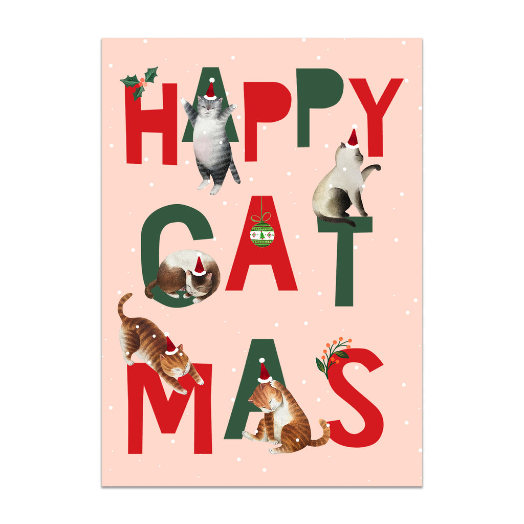 happy catmas cards