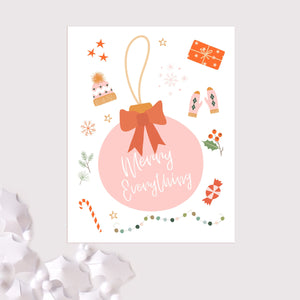 merry everything holiday cards / modern christmas cards / greeting cards set card set