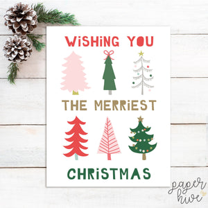 Merriest Christmas card set