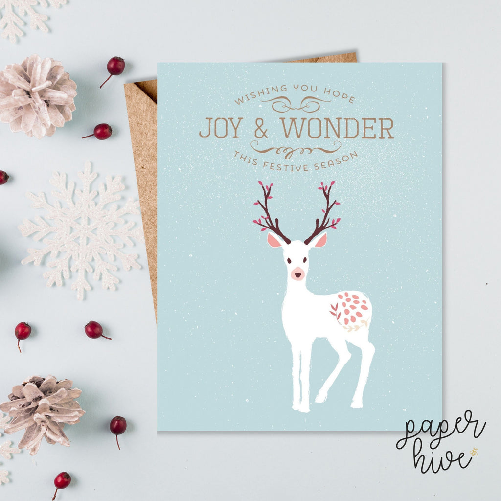 Reindeer holiday cards