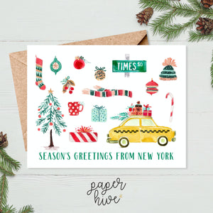 NYC Christmas cards