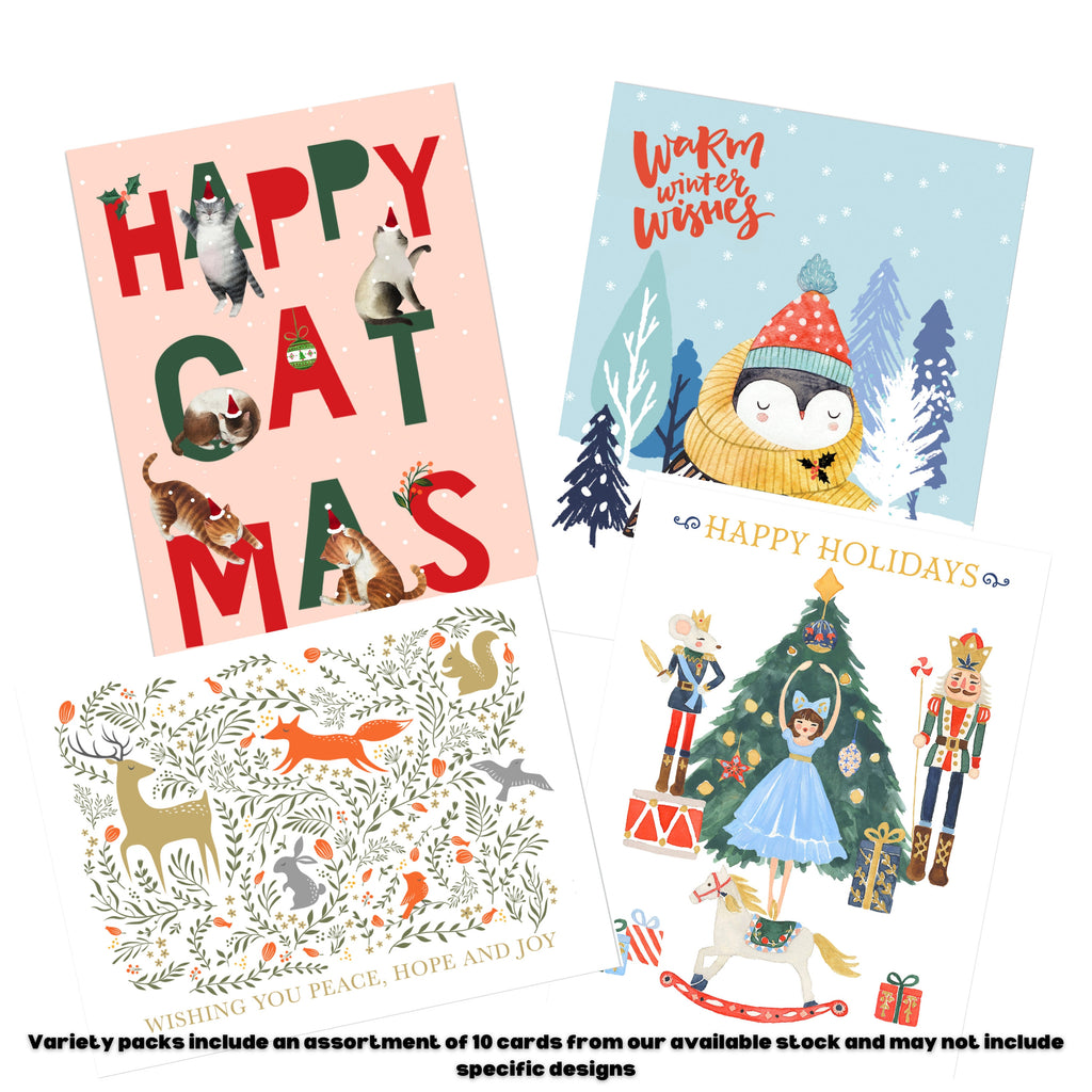 Holiday cards variety pack